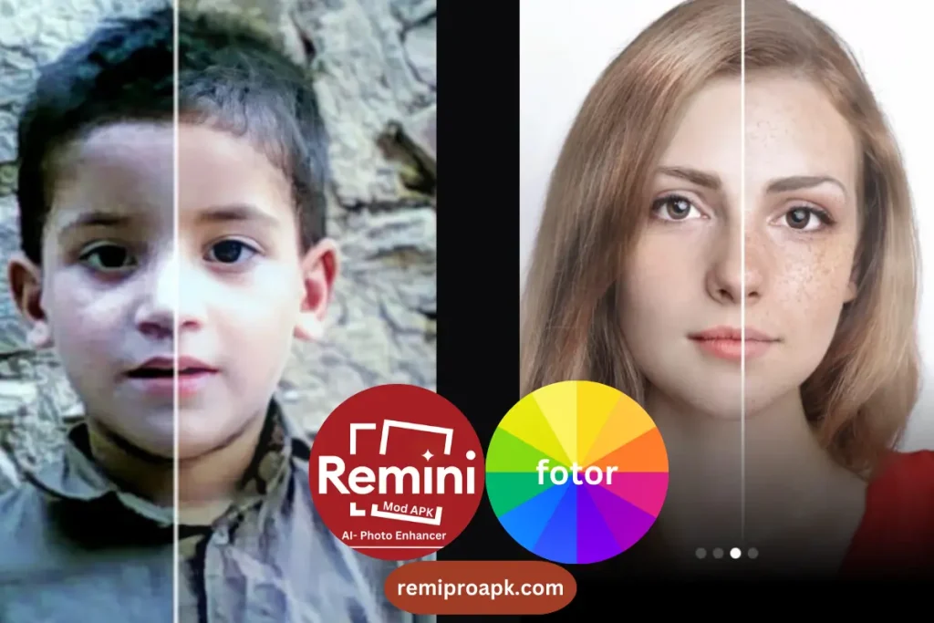 remini vs fotor image enhancement feature comparison